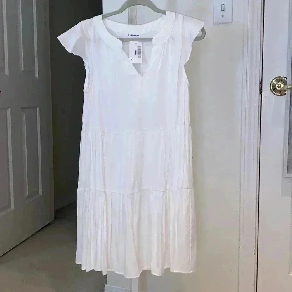 white dress